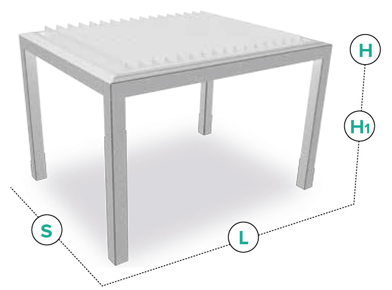 pergotenda modello R640